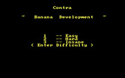Contra for IBM PC/Compatibles - Select difficulty level.