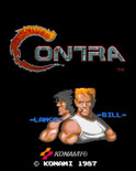 Contra for Arcade - Title screen.