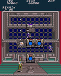 Contra for Arcade - Shooting targets at the end of the level.