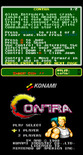 Contra for Arcade - Title screen.
