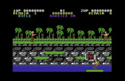 Contra for Commodore 64 - Game start.