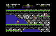 Contra for Commodore 64 - Enemies attack from all angles!