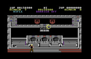 Contra for Commodore 64 - There are multiple targets here that need to be destroyed!