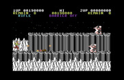 Contra for Commodore 64 - I've been shot!
