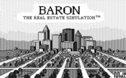 Baron: The Real Estate Simulation for IBM PC/Compatibles - Title screen.
