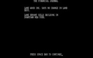 Baron: The Real Estate Simulation for IBM PC/Compatibles - The financial channel report.