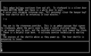 Essex for IBM PC/Compatibles - Exploring the shuttle before departure.