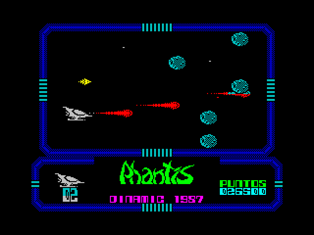 Game Over II ZX Spectrum Screenshot: Blast your way through the asteroids.