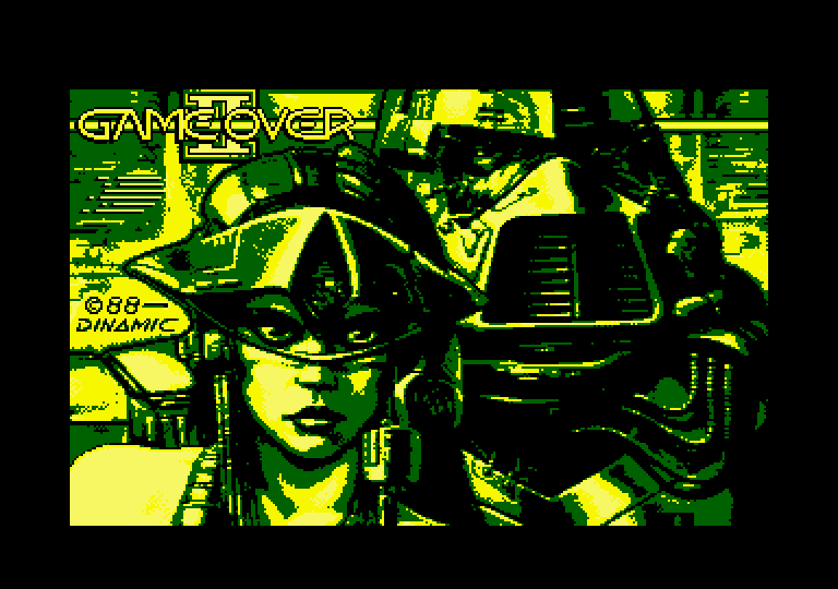 Game Over II Amstrad CPC Screenshot: Loading screen (re-release).