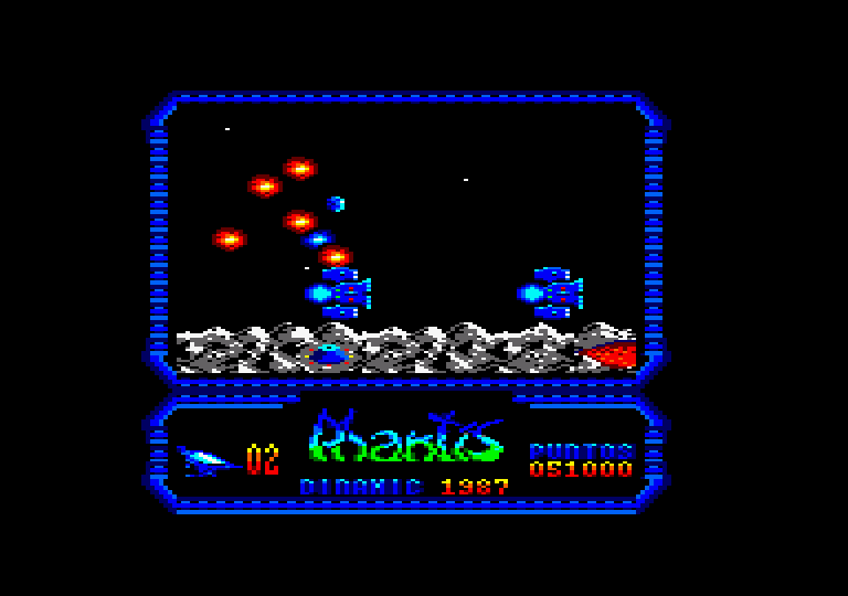 Game Over II Amstrad CPC Screenshot: I've been hit!