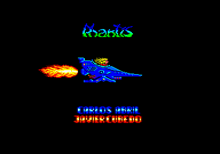 Game Over II Amstrad CPC Screenshot: Title screen.