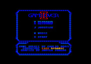 Game Over II for Amstrad CPC - Main menu (re-release).