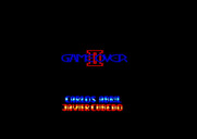 Game Over II for Amstrad CPC - Title screen (re-release).
