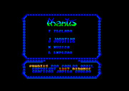 Game Over II for Amstrad CPC - Main menu.