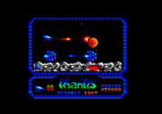 Game Over II for Amstrad CPC - Avoid or shoot the numerous obstacles.