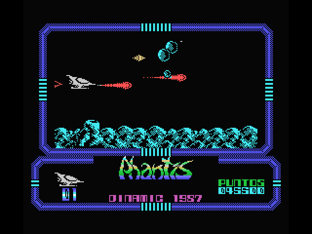 Game Over II MSX Screenshot: Don't crash into these bubbles...