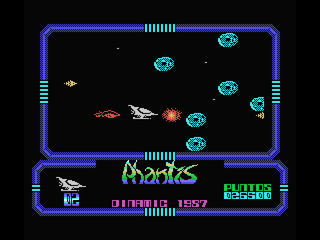Game Over II MSX Screenshot: More asteroids get in the way...