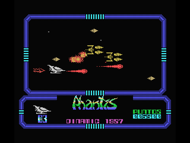 Game Over II MSX Screenshot: Blasting opponents...
