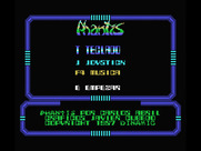 Game Over II for MSX - Main menu.