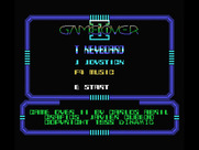 Game Over II for MSX - Main menu (re-release).