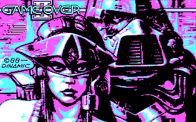 Game Over II IBM PC/Compatibles Screenshot: Title screen.