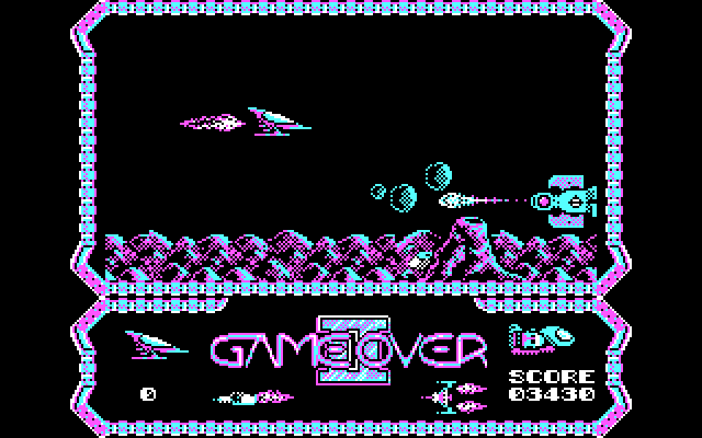 Game Over II IBM PC/Compatibles Screenshot: Each zone features different landscapes...