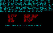Drug Wars for IBM PC/Compatibles - How to play the game.