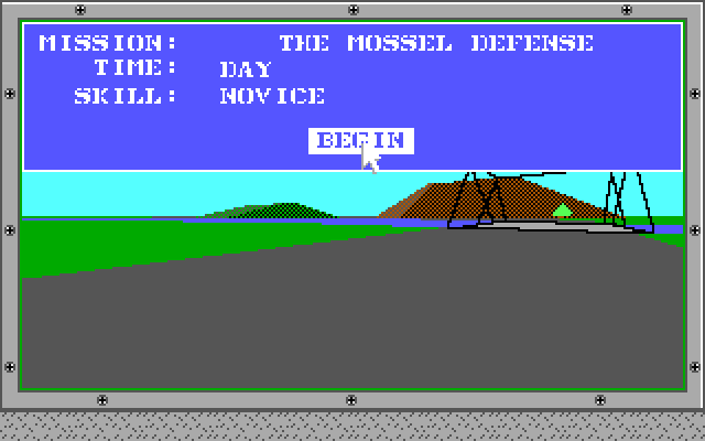 Abrams Battle Tank IBM PC/Compatibles Screenshot: Begin this scenario?