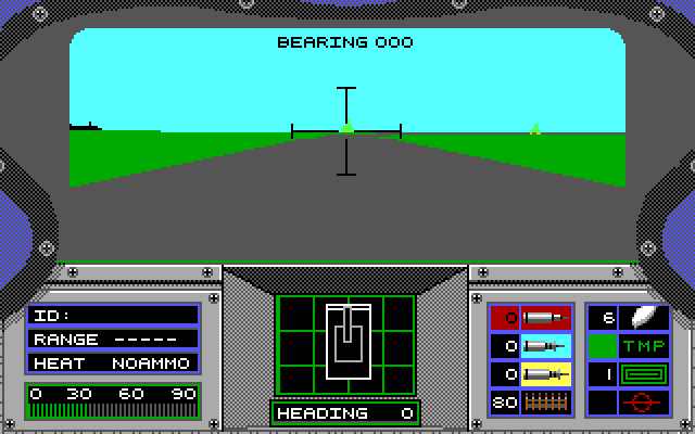Abrams Battle Tank IBM PC/Compatibles Screenshot: The mission begins.