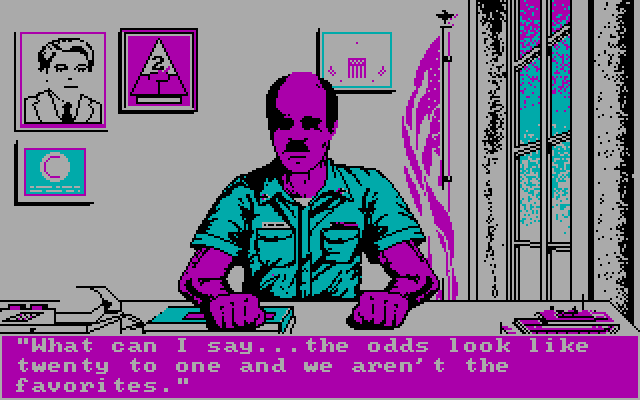Abrams Battle Tank IBM PC/Compatibles Screenshot: The odds aren't looking good!