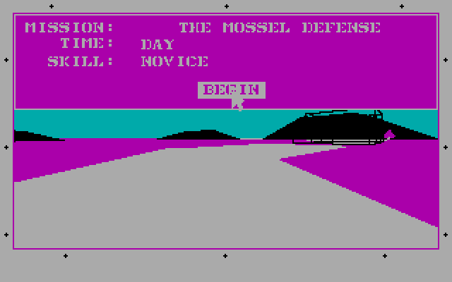Abrams Battle Tank IBM PC/Compatibles Screenshot: Begin this scenario?