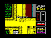 007: Licence to Kill for ZX Spectrum - Game over.