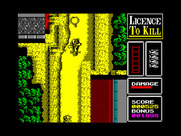 007: Licence to Kill for ZX Spectrum - When the damage meter is filled, the helicopter is destroyed...