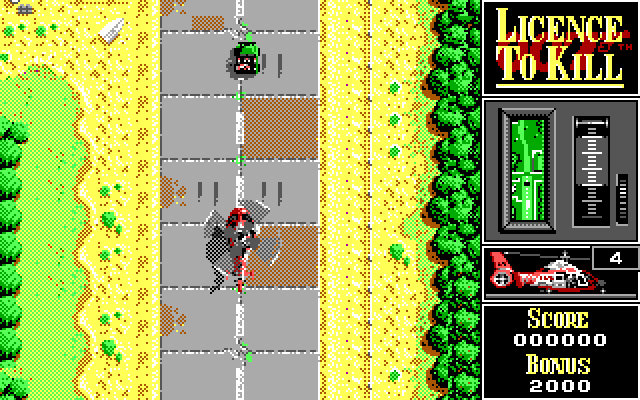 007: Licence to Kill IBM PC/Compatibles Screenshot: Bond enters the scene!