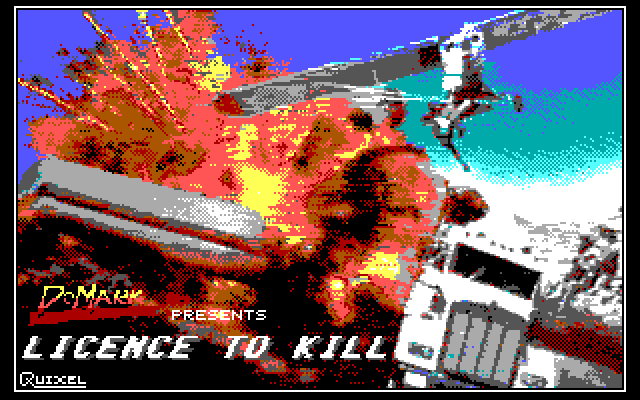007: Licence to Kill IBM PC/Compatibles Screenshot: Title screen.