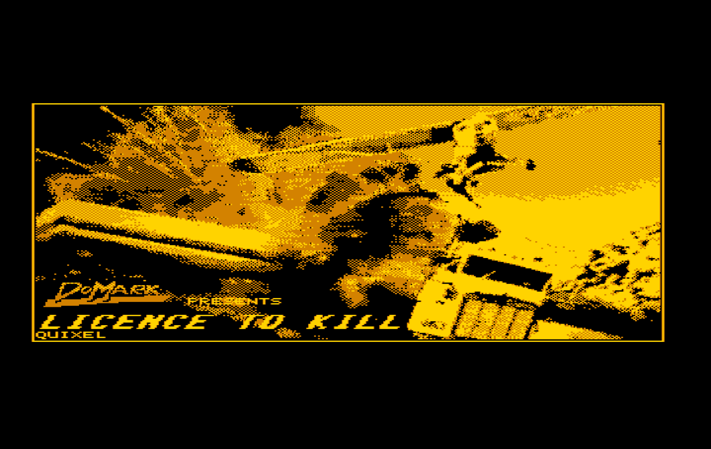 007: Licence to Kill IBM PC/Compatibles Screenshot: Title screen.