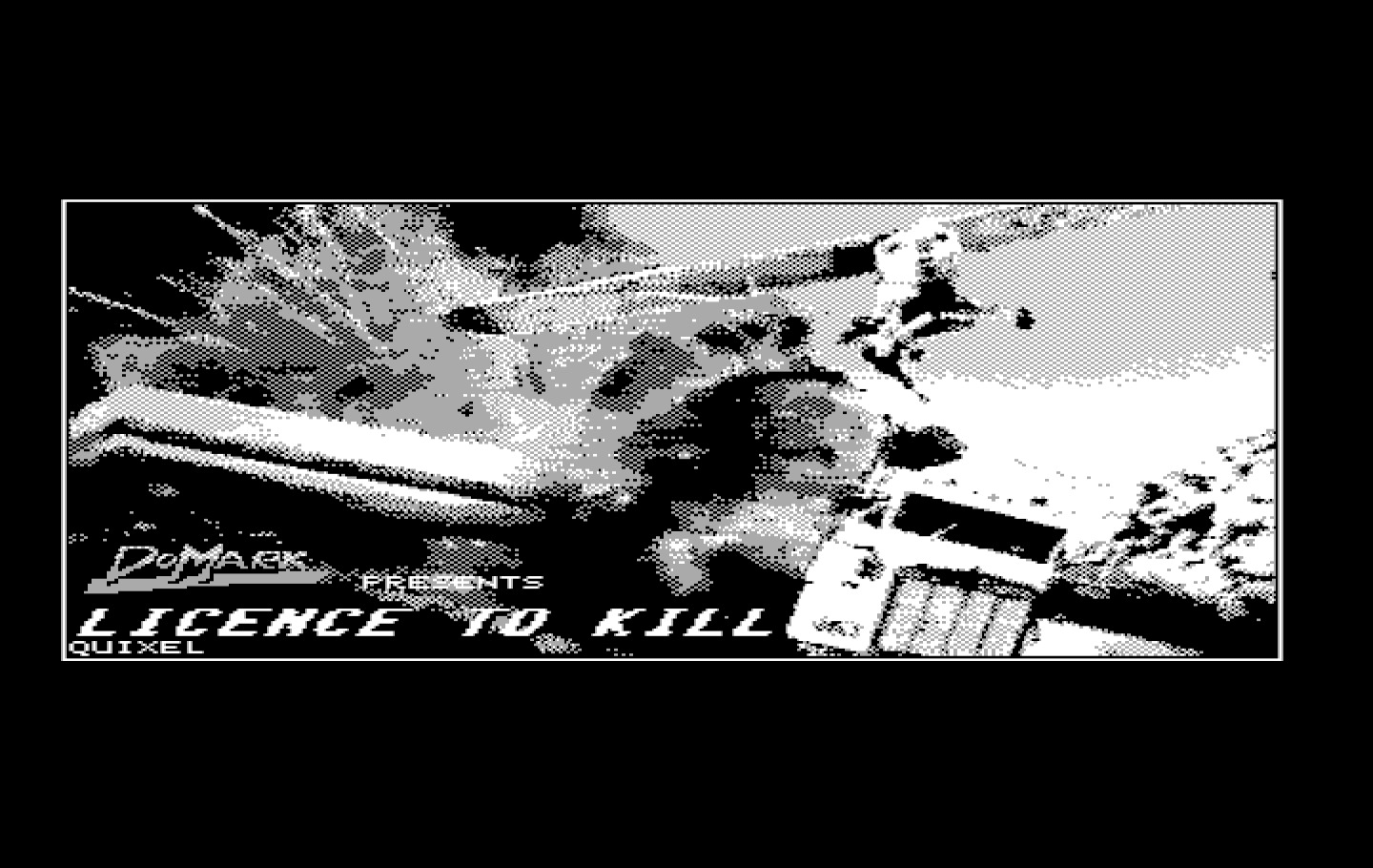 007: Licence to Kill IBM PC/Compatibles Screenshot: Title screen.