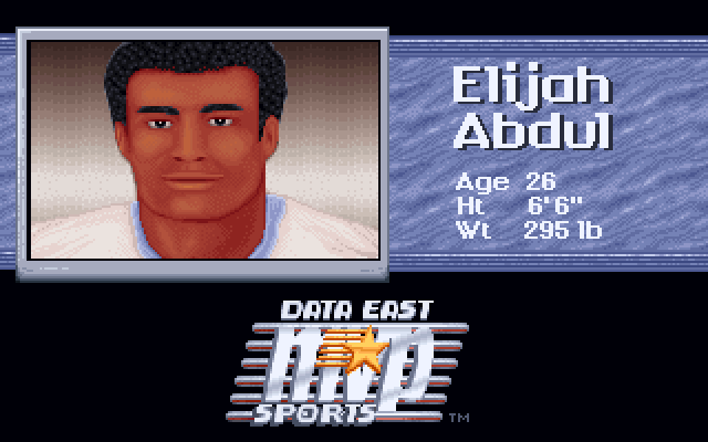 ABC Monday Night Football IBM PC/Compatibles Screenshot: The MVP for this game is...