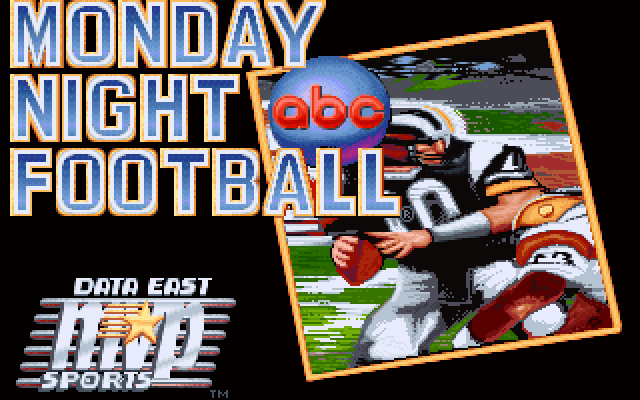 ABC Monday Night Football IBM PC/Compatibles Screenshot: Title screen 2.