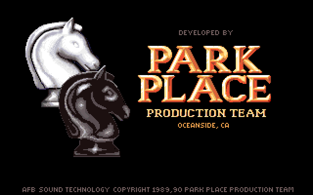 ABC Monday Night Football IBM PC/Compatibles Screenshot: Park Place logo.