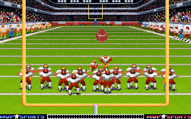 ABC Monday Night Football IBM PC/Compatibles Screenshot: Going for the extra point.