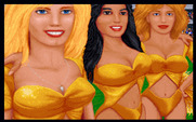 ABC Monday Night Football for IBM PC/Compatibles - The cheerleaders at the end of the first quarter.