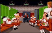 ABC Monday Night Football for IBM PC/Compatibles - The losing team isn't very happy.