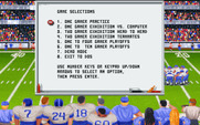 ABC Monday Night Football for IBM PC/Compatibles - The main menu.
