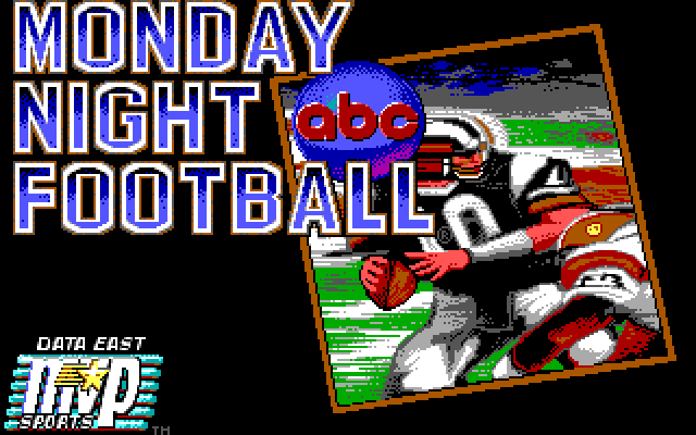 ABC Monday Night Football IBM PC/Compatibles Screenshot: Title screen 2.