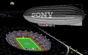 ABC Monday Night Football for IBM PC/Compatibles - The stadium.