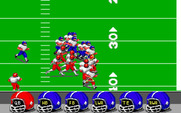ABC Monday Night Football for IBM PC/Compatibles - A play in progress.