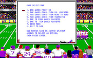 ABC Monday Night Football for IBM PC/Compatibles - The main menu.