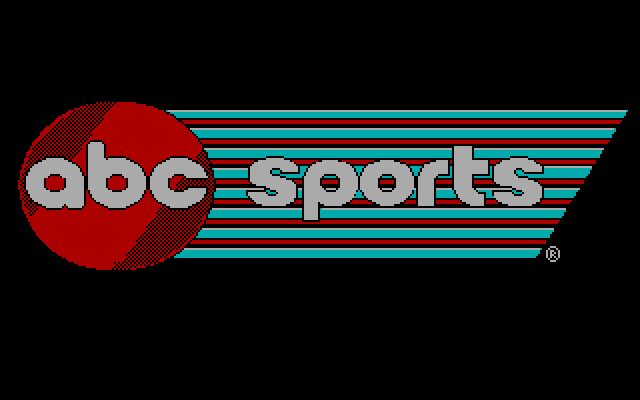ABC Monday Night Football IBM PC/Compatibles Screenshot: ABC Sports logo.