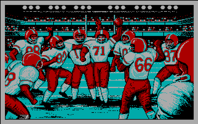 ABC Monday Night Football IBM PC/Compatibles Screenshot: The winning team!